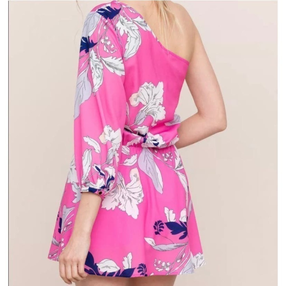 REVOLVE | Yumi Kim One Shoulder Eastern Garden Pink Mini Dress | SMALL - Picture 7 of 11